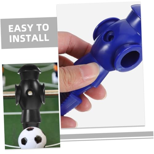 POPETPOP 4Pcs Foosball Player Figurines Replacement for Table Football Game PP Resin Material Wear-Resistant Soccer Player Statues for Standard Desktop Soccer Table Rods