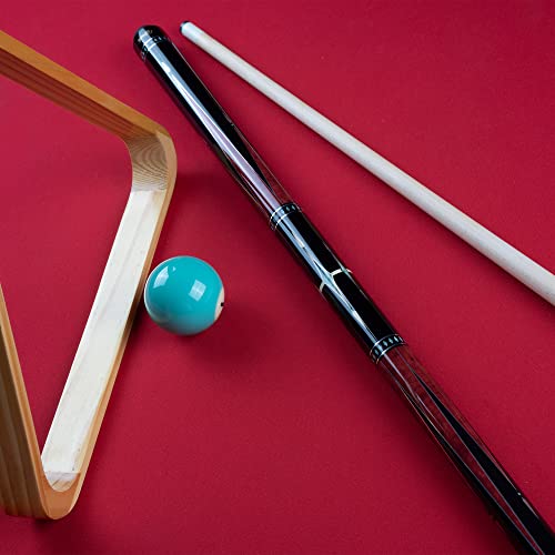 Billmart Pool Cue Stick, Low Deflection Shaft Billiard Cue Sticks with Hard Case, Pool Table Sticks Queue, 19-21 oz Pool Que - color: Red, size: 21 oz