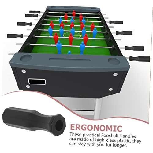 Happyyami 8pcs Ergonomic -Skid Foosball Handles Replacement Grips for Standard Table Soccer Accessories Convenient for Enhanced