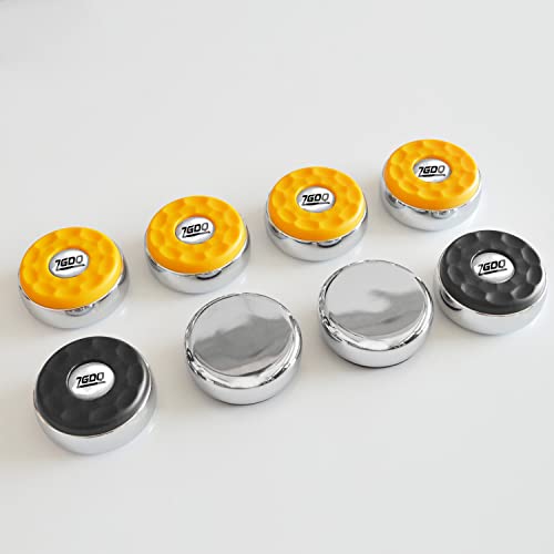 Shuffleboard Pucks/Shuffleboard Sand Wax, Shuffleboard Accessories Suitable Shuffleboard Pucks Game - style: 2x14oz+2-1/4‘’58mm(black+yellow)