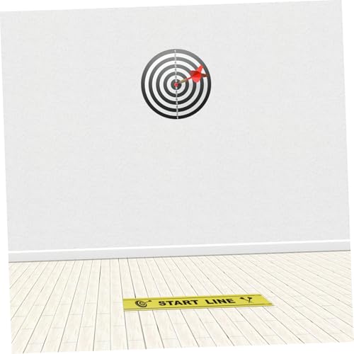 Happyyami Dart Throwing Line Floor Marker Dart Game Accessories Floor Sticker for Players