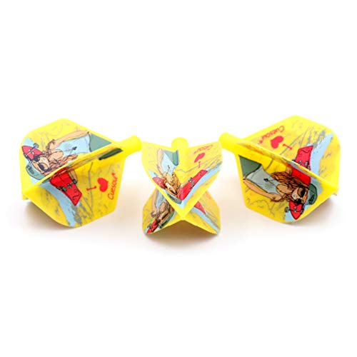 CUESOUL TERO AK4 Dart Flight Standard Shape/Shield Shape/Diamond Shape - color: Standard Shape-Yellow Sexy Beauty