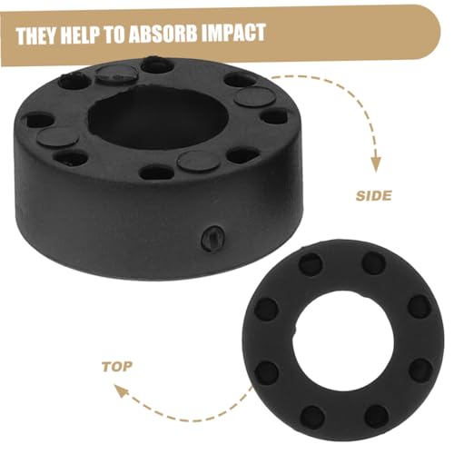 MAGICLULU 16pcs Foosball Table Rod Bumpers Rubber Replacement Protectors Fit for Standard Table Soccer Rods Easy Installation for Home Office Recreation Use