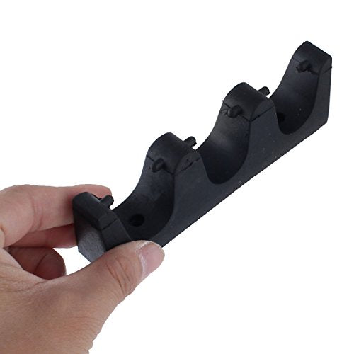 Ruilogod Rubber Snooker Table Billiard Wall Mounted 3 Cue Sticks Rack Holder Pool Black (id: 4e0 144 724 f58 33a