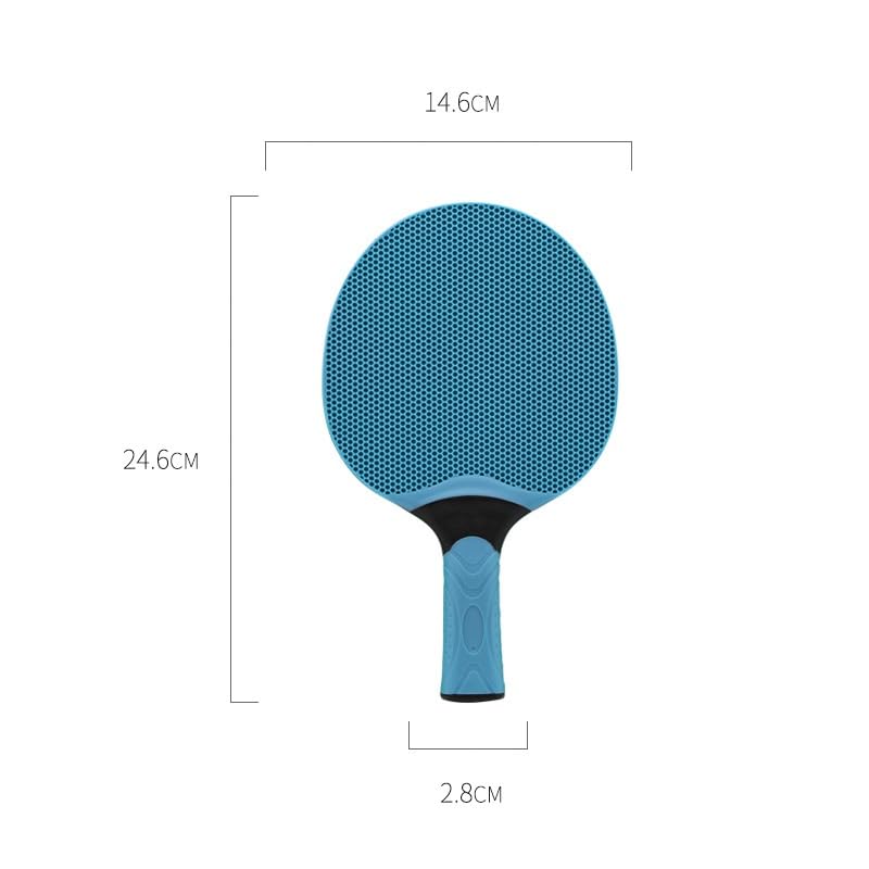 Table Tennis Bat Rubber Integrated Straight Handed Cross - color: Blue