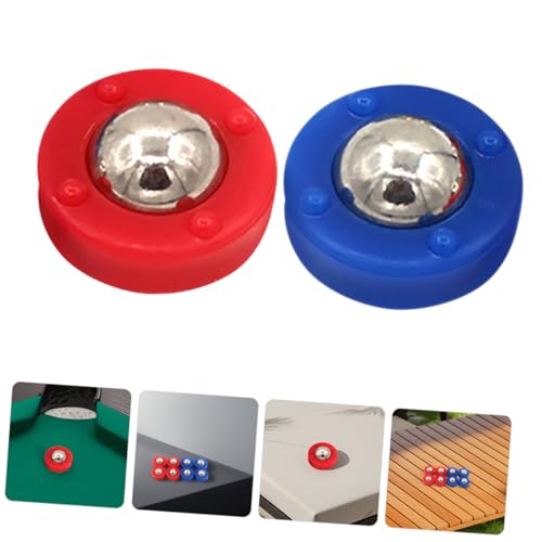 BESPORTBLE 10Pcs Mini Shuffleboard Pucks for Indoor Tabletop Curling Fun Family Bonding Hand Eye Coordination Game for Parent Interaction