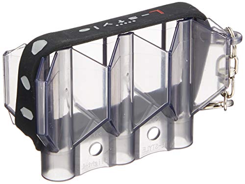 L-style Krystal Flight Case – Hard Shell Case for Dart Flights – Holds 1 Set of 3 Flights - color: Clear Black