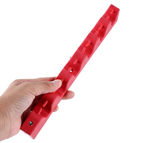 Ruilogod Rubber Snooker Table Billiard Wall Mounted 6 Cue Sticks Rack Holder Pool Red (id: 0a5 7e4 cb6 279 883