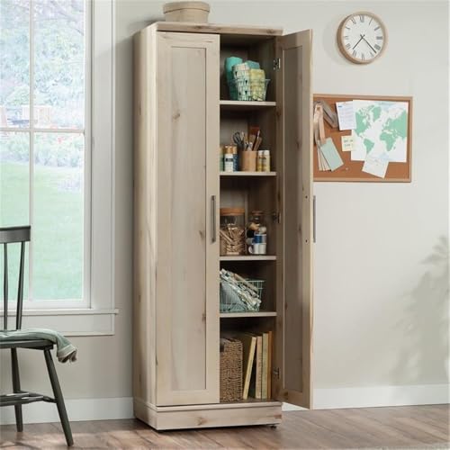 Sauder HomePlus Two Door Storage Cabinet/Pantry Cabinet, Pacific Maple Finish | Two Door - color: Pacific Maple