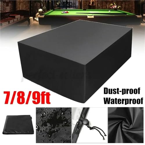 Billiard Table Cover Waterproof Pool Dust with Drawstring(225x116x82cm) - color: 225x116x82cm