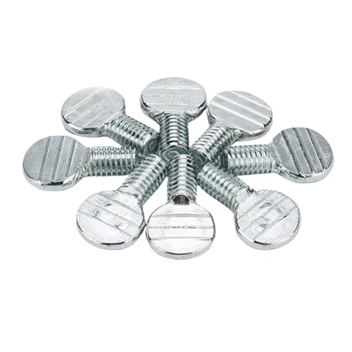 U-Bolts 50Pcs M8 M10 Ping pong racket Screws thumb Wave board Flat head ball beat Handle screw bolt 12mm-35mm(M8x12mm (2pcs)) - color: M8x12mm (2pcs)