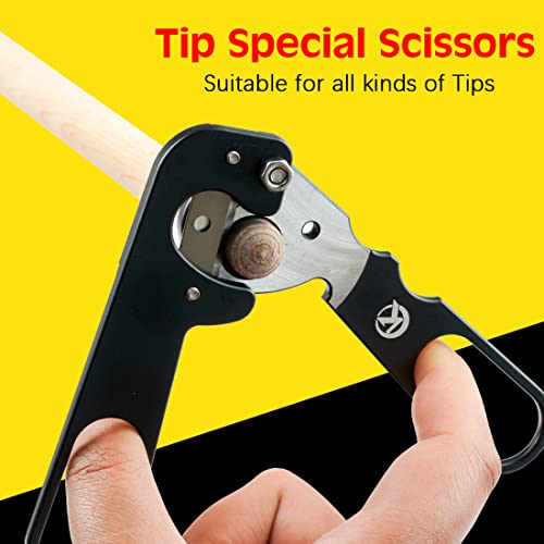 KONLLEN Billiards Cue Tip Excision Tool Metal Scissors Carom Snooker Pool Cue Tip Cutting Repair Maintaince Billiard Accessories