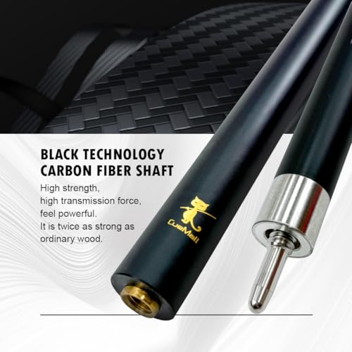 CueMall 58" 2-Piece Billiard Pool Cue Sticks,12.5mm Fiberglass Graphite Composite Billiard Cue Sticks,19oz Pool Sticks Tacos de billar for Adults Men/Women, House or Commercial/Bar Use - color: CueMall-D
