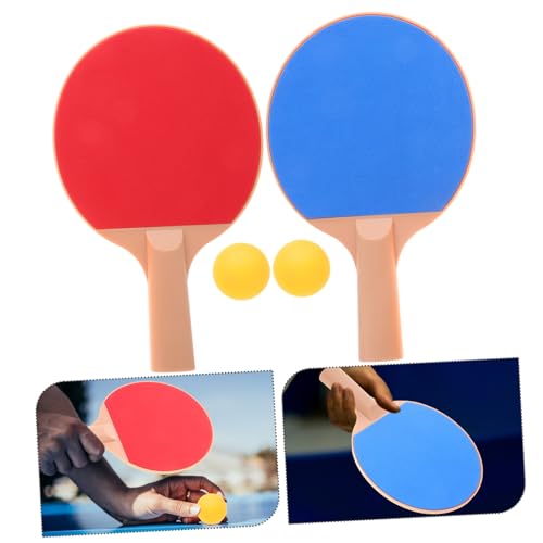 BESPORTBLE Plastic Elasticity Table Tennis Set with Paddles and Yellow Pong Balls Outdoor Professional Racket Kit for Accurate Shots and Control Lightweight Table Tennis Equipment for Sport