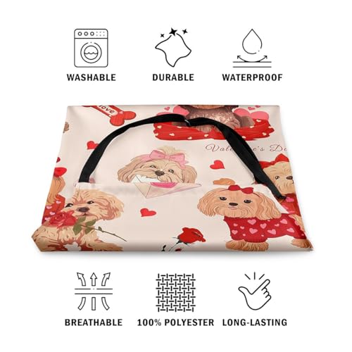 Castle Fairy Cute Rabbit Deer Kitchen Apron - color: Dog Red Bow