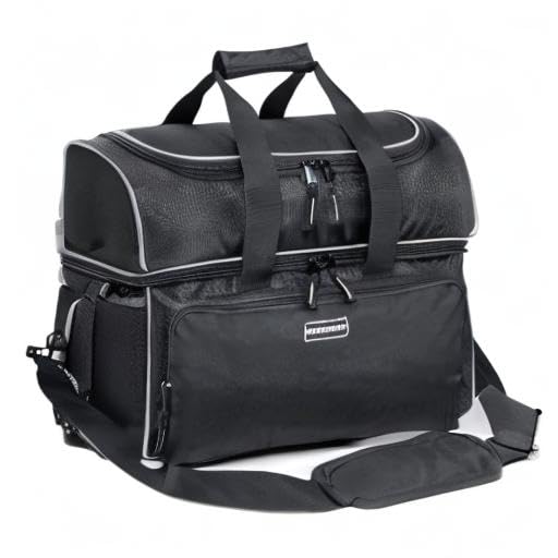 Mangrove 2 Ball Bowling Bag - Double Bowling Ball Bag with Dual Padded Holder & Mutiple Pockets - Fits Shoes Up to Mens Size 16 and Accessories