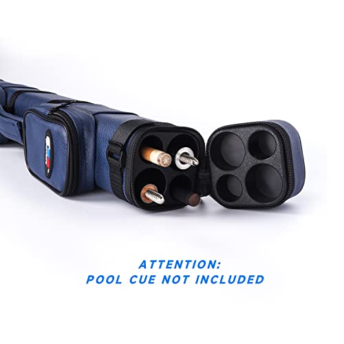 GSE Games & Sports Expert 2x2 Deluxe Hard Billiard Pool Cue Stick Carrying Case, Billiard Cue Case, Billiards Accessories (Several Colors Available) - color: Square - Blue