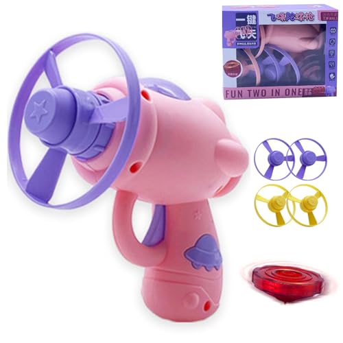 Kids Friendly Heavy Duty Flying Disc Toy for Outdoor Sports, Parent-Child Interaction, Plastic Disc for (Pink)