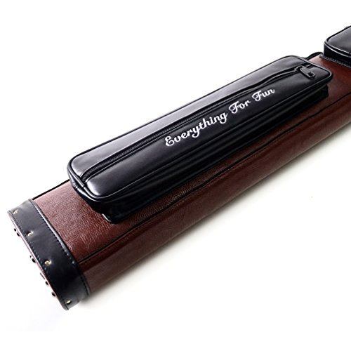 CUESOUL Soocoo Series 2x4/2x2 Hard Pool Cue Case -Holds 2 Cue Butt and 4 Cue Shafts,Four Color Available - color: 2x4-Brown