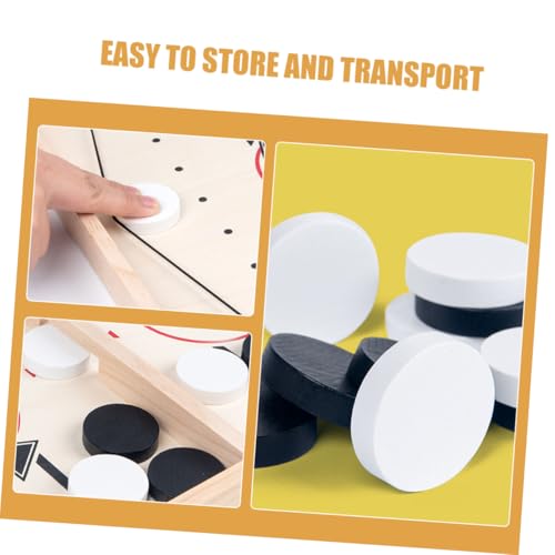 IMIKEYA 10pcs Fast Sling Puck Game for Boys and Girls Adults Dandanqi Chess Pieces Interactive Hockey Puck Board