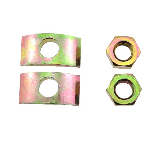 6PCS Solid Half Moon Three in One Connector Large Countertop Combination Furniture Bolt Nut Hardware Table Bed Frame Stair Linkage (8x80mm Bolt, 26x14 Washer, M8 nut, Thread Pitch 1.25) - size: 8X80mm