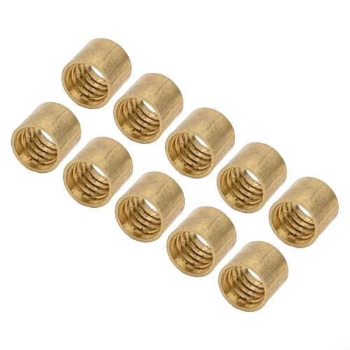 Brass Billiard Cue Tip Hoop Ferrule, Snooker Pool Cue Repair Replacement Ring, Metal Collar for Cue Tip Maintenance, Multiple Sizes Available(9.5mm) - size: 9.5mm