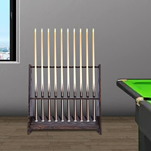 Floor Stand Billiard Pool Cue Racks,Pool Stick Holder Floor Stand,10-Pool Cue Rack,Billiards Accessories,Suitable for Billiard Room,Club,Living Rooms,Bars,Entertainment Parties,Sports Venues.