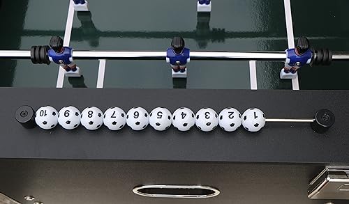 54.5'' Foosball Table for Adults,Full Size Competition Soccer Game Table with Anti-Tipping Leg,Balls and Cup Holder,Arcade Table for Home,Family,Game Room and Office