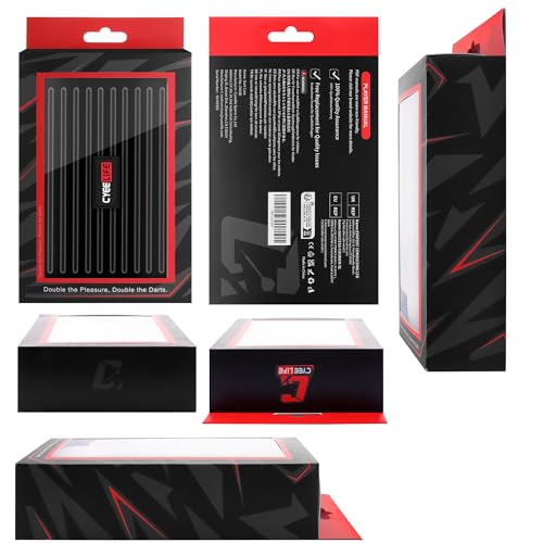 CyeeLife Pro Steel Tip Darts Set – 20g Brass Darts Gift Set with Dart Case | Includes 6 Aluminum Shafts, 12 Flights, 20 O-Rings, 2 Protectors, Sharpener & Tools for Beginners or Professionals