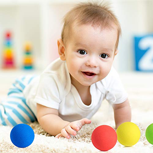Pllieay 2.4 Inch Soft Foam Balls, Lightweight Mini Indoor Toys Play Balls for Safe Fun, Birthday Party for Boys and Girls - style: 12