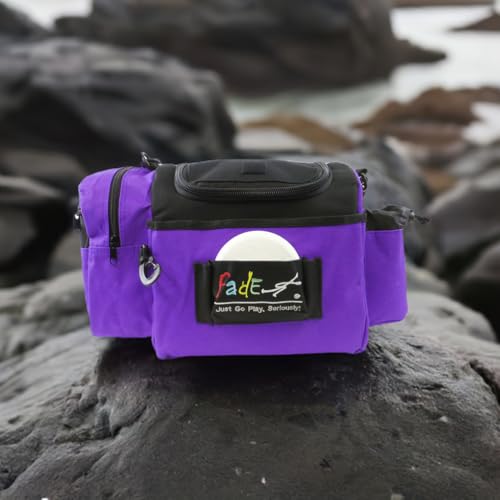Fade Crunch Disc Golf Bag – Compact, Durable, and Lightweight Disc Storage (Purple)