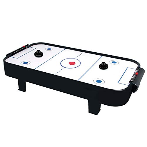 ONE250 Air Hockey Pushers and Red Air Hockey Pucks, Goal Handles Paddles Replacement Accessories for Game Tables (4 Striker, 4 Puck Pack) - color: Black