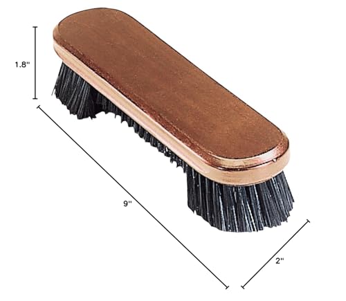 Pro Series A13-F Wooden Billiard Table Brush with Nylon Bristles, Old World Mahogany, 9-Inch