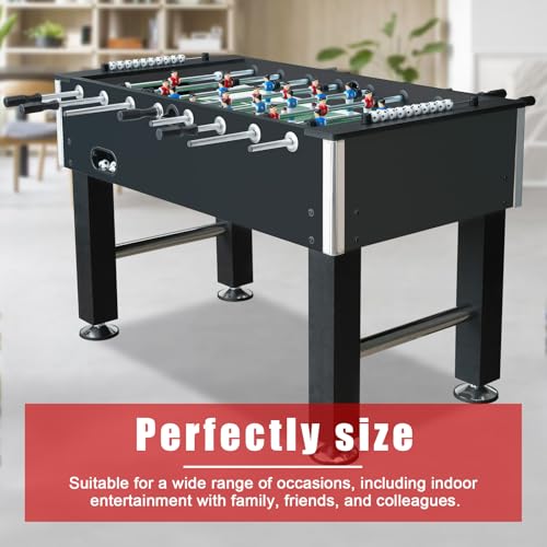 Seydrey 55" Competition Sized Foosball Table, Arcade Soccer Game for Home with Leg Levelers, Heavy-Duty Legs, Perfect for Family