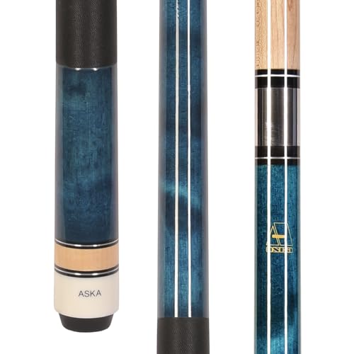 Set of Aska L2 Billiard Pool Cue Sticks, 58" Hard Rock Canadian Maple, 5/16x18 Joint, 13mm Hard Tip, Mixed Weights - style: Set of 3 Sticks
