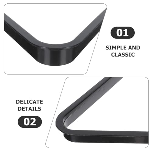 Toddmomy Mini Billiard Triangle Rack Pool Table Ball Organizer Billiard Frame for Home Parties Clubs Fits - size: 25.00X25.00X2.90CM