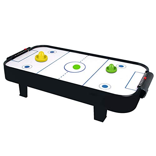 ONE250 Air Hockey Pushers and Red Air Hockey Pucks, Goal Handles Paddles Replacement Accessories for Game Tables (4 Striker, 4 Puck Pack) - color: Green & Yellow