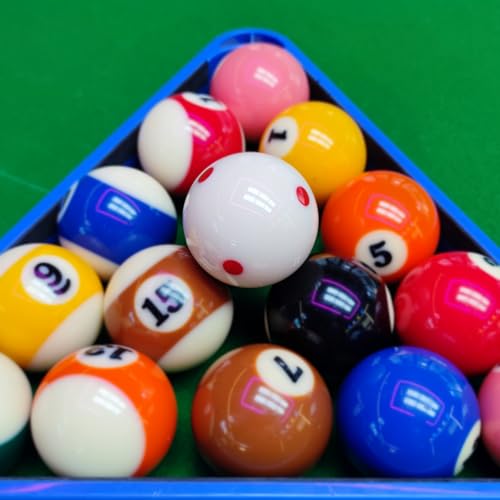 Red Dot Billiards Ball with Gloves – 2.25 Inch Regulation Practice Pool Ball for Spin & Aim Mastery, Perfect for Beginners to Pros Pool Table Accessories