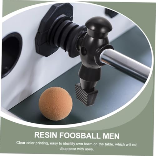 5Pcs Foosball Table Soccer Player Replacement Resin Figurines Wear-Resistant Football Men for Standard Rods Desktop Football Game Accessories