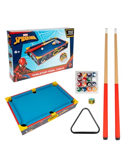 Hobbytron Spider-Man Wooden Tabletop Pool Table