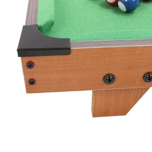Billiards Game 51x31cm Portable Excellent Impact Resistance Large Space Pool Table 16 Billiard Balls 2 Sticks 1 Tripod Desktop Billiards for Parent Child Interaction Office