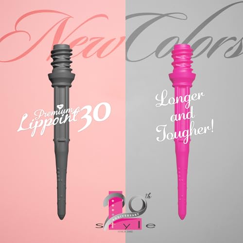 L-style Premium Lippoint 30 - Soft Tip Dart Points - Extra Long - color: Neon Pink