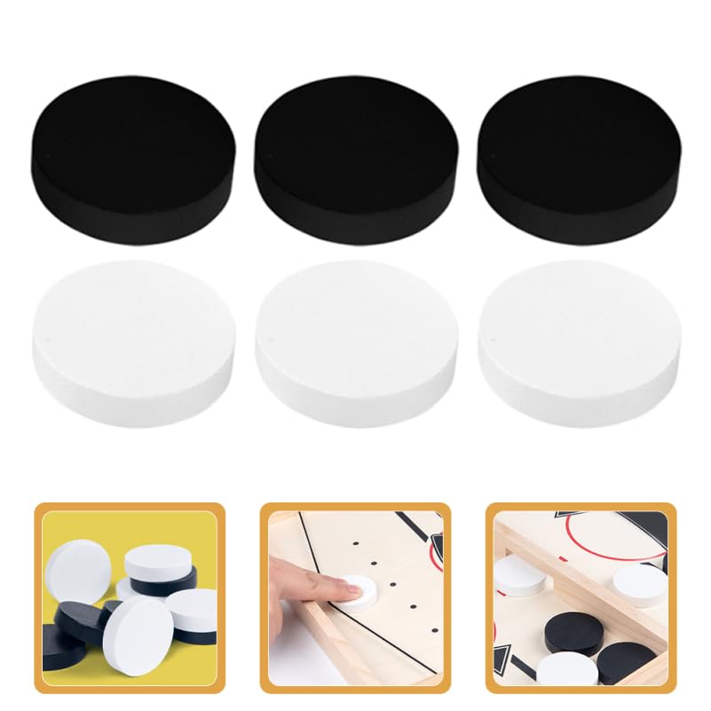 KICHOUSE 10 Pcs Fast Sling Puck Game Pieces for Family Tabletop Hockey Game Portable Interactive Fun for Kids and Adults