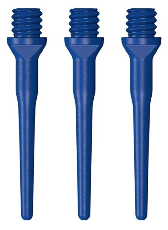 US Darts 250 Blue Tufflex II Replacement Soft Tips - Short Length 15/16 in - 2BA