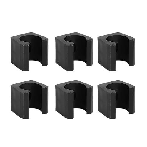 Yosoo Health Gear Plastic Pool Stick Clips, 6 Pcs, Lightweight, Orderly Storage for Fishing and Billiards Cues
