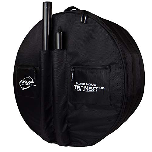 MVP Disc Sports Black Hole Pro HD 24-Chain Portable Disc Golf Basket with Transit Bag