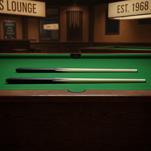 2Pcs Mini Pool Cue Sticks 18.89 Inch Short Pool Cues Lightweight Smooth Grip for Teens Game Room Practice and Easy Transport