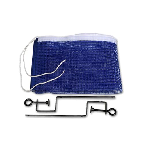 Portable Table Tennis Net and Post Set Polyester Metal Frame Easy Setup for Office Home Classroom Fun Adults Blue
