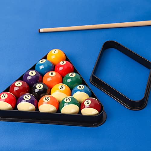 GSE Games & Sports Expert Black Plastic Billiard Pool Ball 8-Ball Triangle Racks / 9-Ball Diamond Pool Ball Racks Fit Standard 2-1/4" Billiard Pool Balls - color: Triangle & Diamond Racks