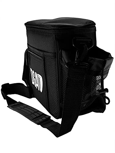 DGA Starter Disc Golf Bag (Black), 5 Pocket Disc Golf Starter Bag holds 8 to 10 Discs
